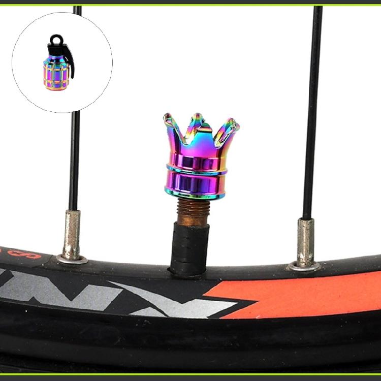 1Pc Bike Tire Valves Stem Caps Bicycles Air Tires Caps Bike Valves Caps Metal Bike Tire Caps Air Dust Cover Enduring