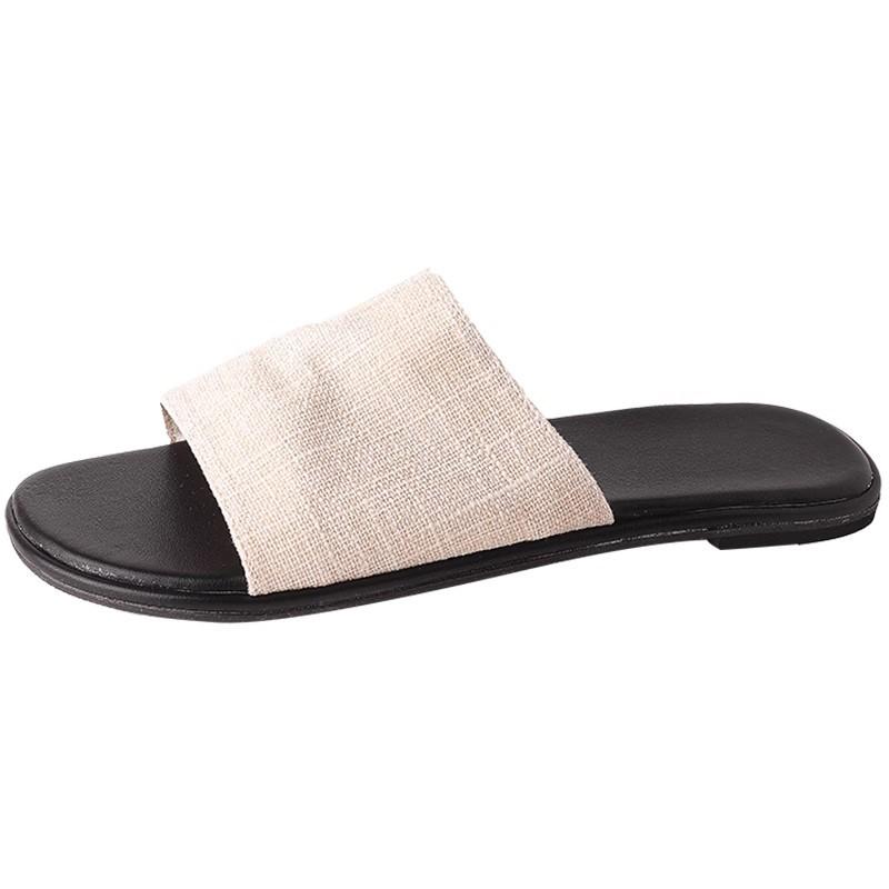 Retro Mori sandals slippers women's 2025 summer new wear soft-soled beach vacation style flat sandals