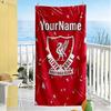 Liverpool Customizable Name Beach Towel High Absorbency & Quick-Dry Suitable for Sports Travel Swimming Yoga Bathroom Beach And Pool