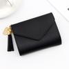 Trendy Women's Short Tassel Clutch with Card Holder & Coin Purse