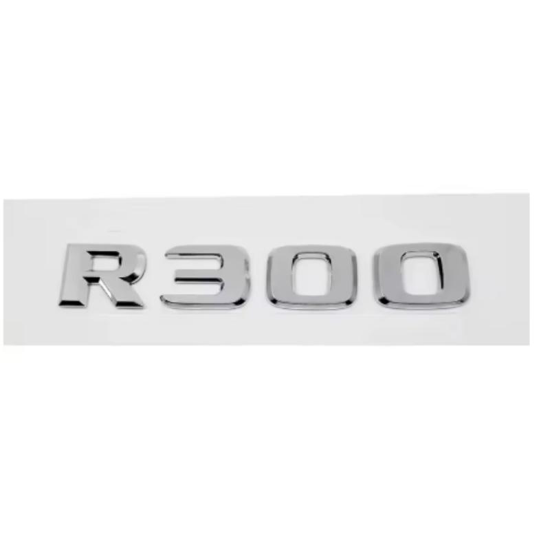 ABS Auto Heckaufkleber Alphabet Kofferraum Emblem Aufkleber Exterieur für Mercedes Benz R63 R300 R320 R350 R500 R-Klasse 3D Emblem Zubehör