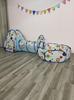 Children's Foldable Play Tunnel Set: Indoor Yurt Tent, Ball Pit & Crawling Barrel