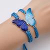 Hand-Woven Butterfly Bracelet Traditional Knitting Techniques Adjustable Wristband Meaningful Gift Wrist Accessory