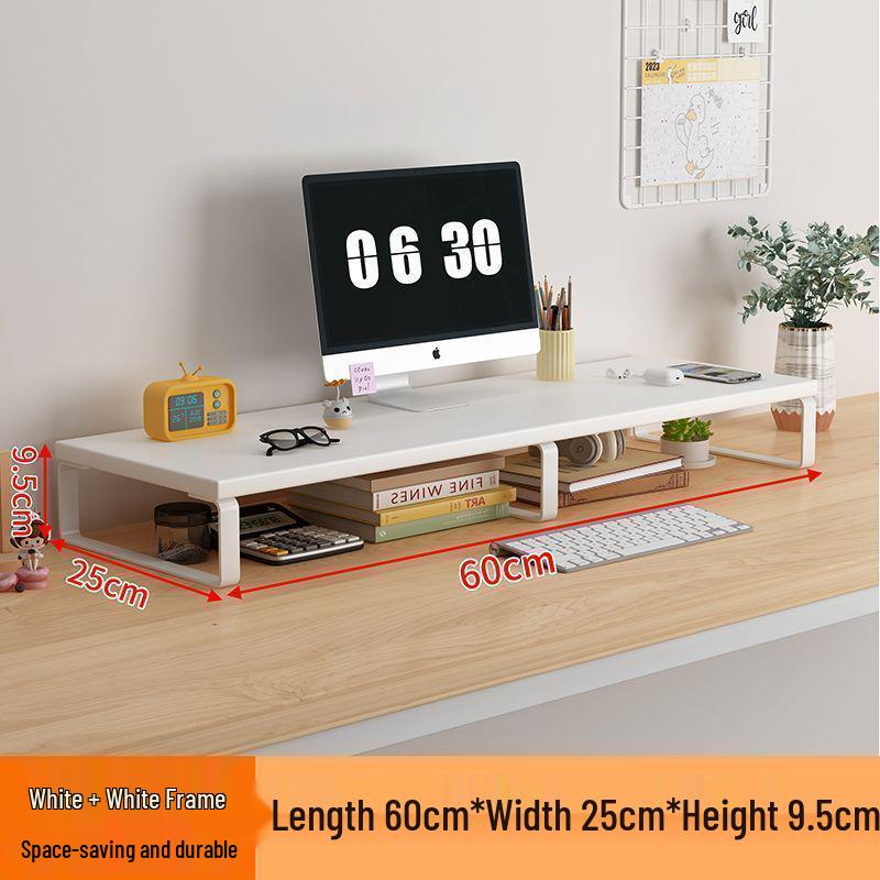 Schreibtisch-Monitor- & Laptop-Ständer mit Stauraum