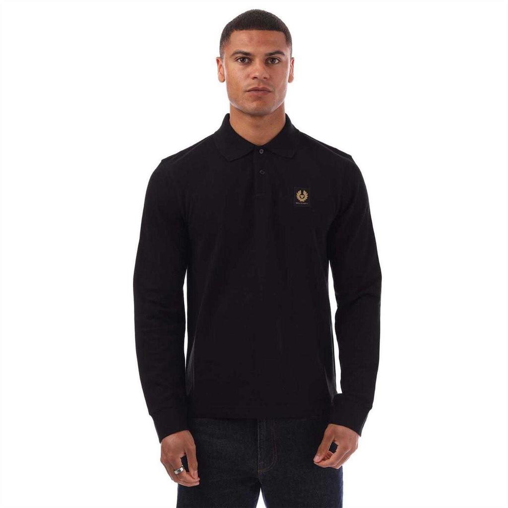 Belstaff Mens Long-Sleeved Polo Shirt