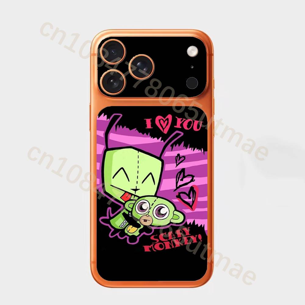 

I-Invader Zim Гир Для Apple iPhone 17Pro, 17Pro Max Задняя крышка-аккумулятор с наклейкой-скином для камеры, Задняя защитная пленка-стикер iPhone17pro