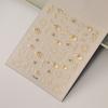 Popular Hot Stamping Embossed Eyes 5D Three-Dimensional Nail Stickers, DIY Hot Stamping Sun Heart Star Moon Nail Stickers