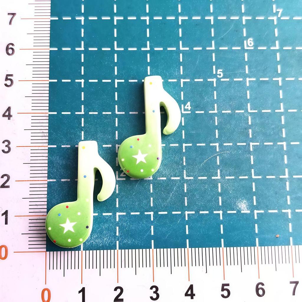 Musical Note Star Resin Accessories: Phone Case, Hair Clip, Tie, Keychain, Sticker