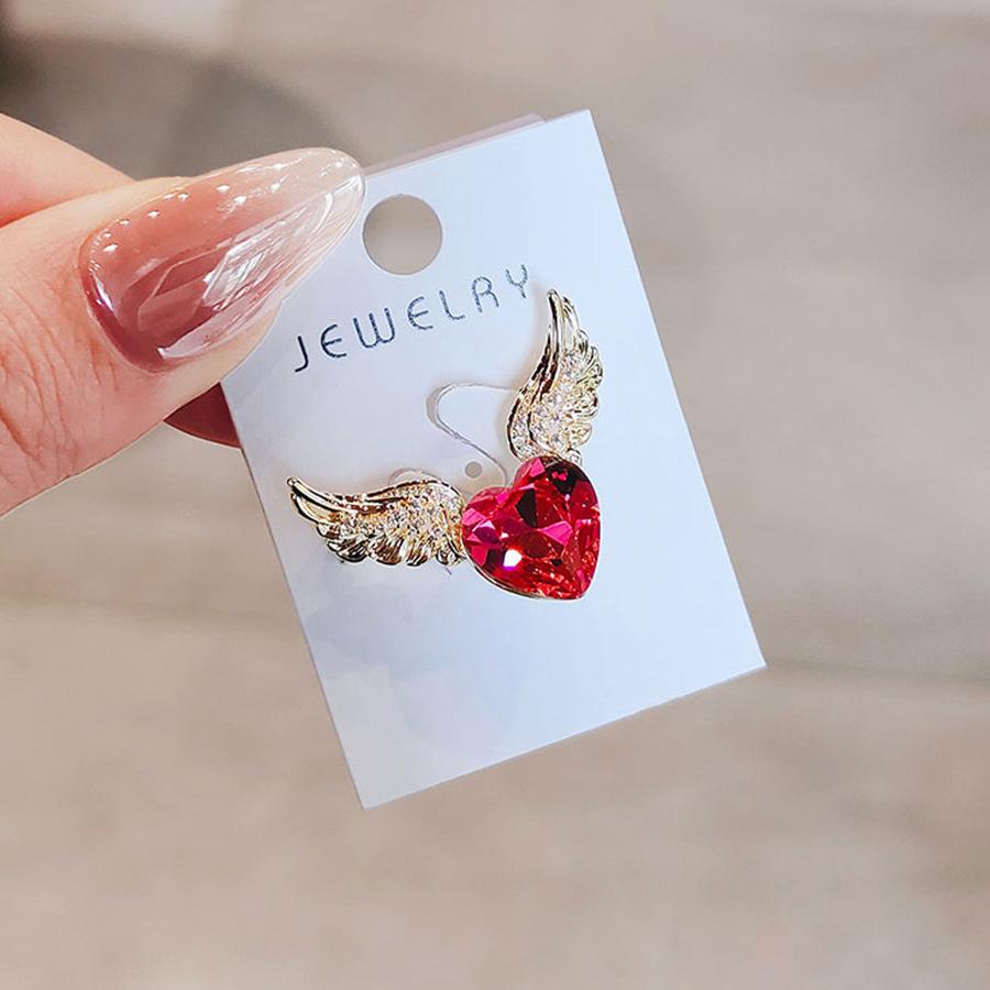 Cute love angel wings brooch high sense niche women's clothes accessories pin suit corsage accessories