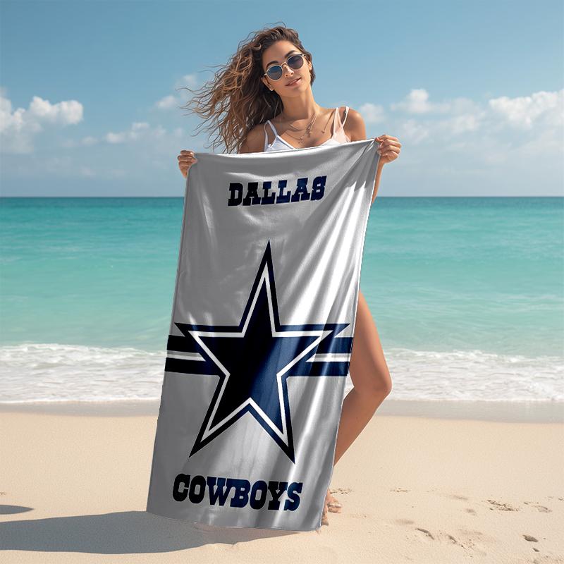 1pc Dallas Cowboys Beach Towel, Comfortable and Thick, and Swimming/Bath/Picnic/Camping Towel, Suitable for Seaside Beaches