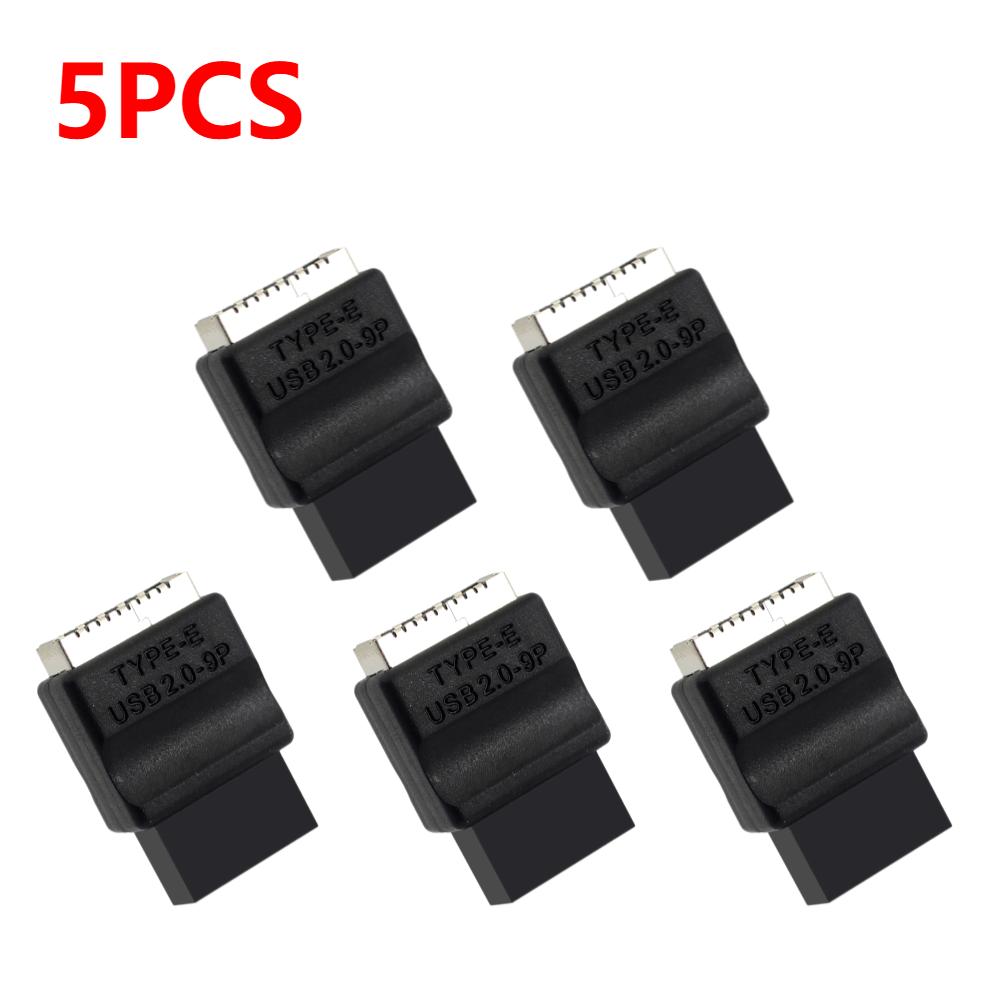 1-10PCS Motherboard Extension Adapter USB2.0 9pin Male To Type-E Female Adapter TYPE-E Interface Header Adapter for Desktop PC