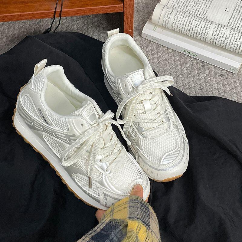 Mesh Breathable Thin German Training 22 Autumn New Thick-soled Lightweight Casual Sports Shoes