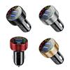 12/24V Dual USB Car Charger QC 3.0 Waterproof 18W Fast Charging Marquee Light LED Voltmeter ON OFF Switch Car-charger Adapter