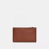Coach Zip Card Case Silver True Red