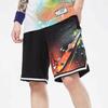 Nike Splash Ink Large Logo Print Loose Basketball Shorts Men Bottoms Black DJ5215-010