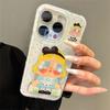 Polka dot crying baby bracket is suitable for iPhone17promax mobile phone case, Huawei p80 double-layer imd magnetic protective case.