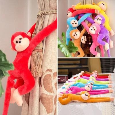 New Portable Colorful Long Arm Monkey DIY Long-armed Monkey Ornaments Monkey Children's Animal Soft Hanging