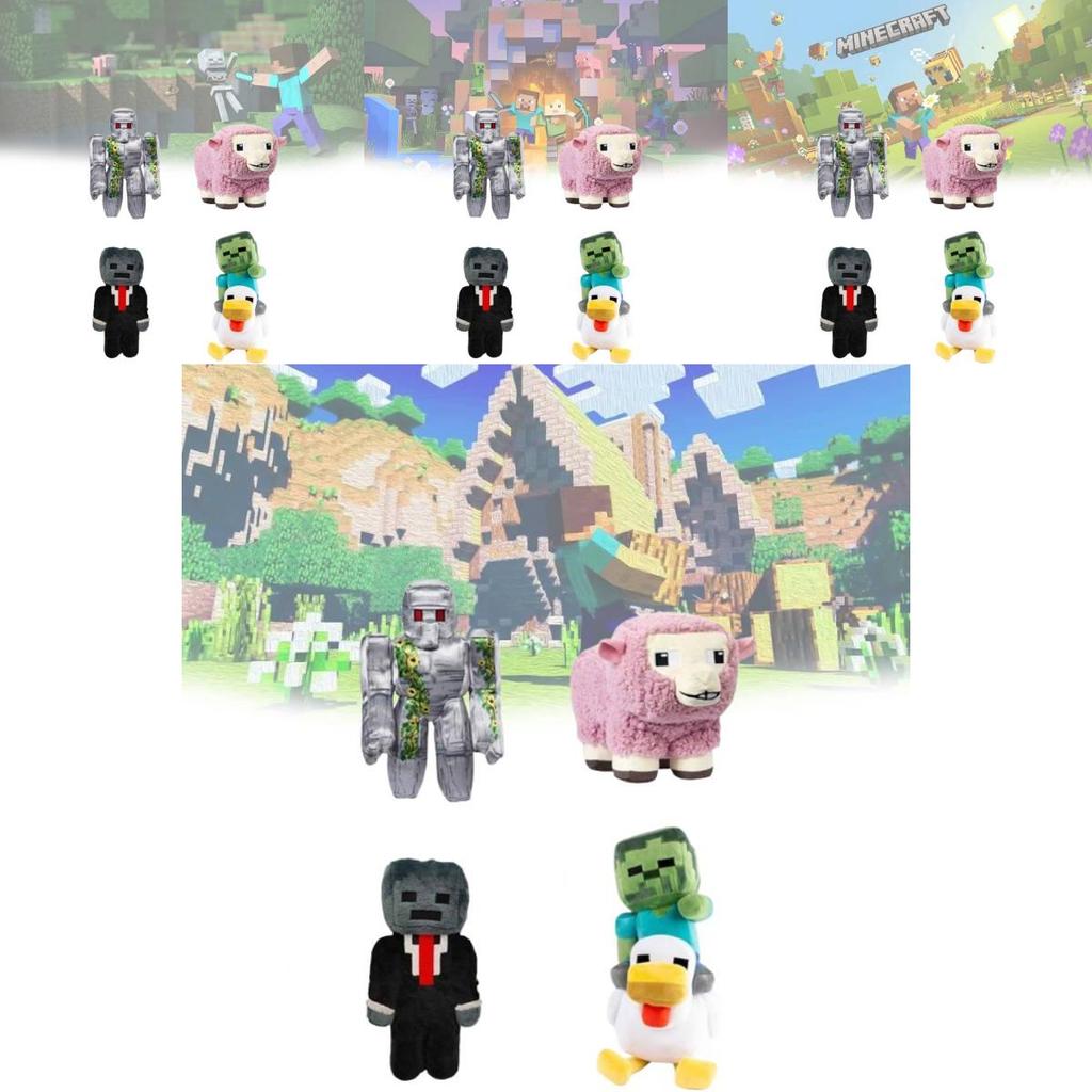 Licencowana Pluszowa Zabawka Zwierzątko Z Minecrafta Kolekcjonerska Dla Dzieci I Fanów