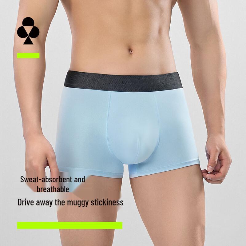 Youkeshu Men's Cotton 7A Antibacterial Boxer Briefs 3-Pack