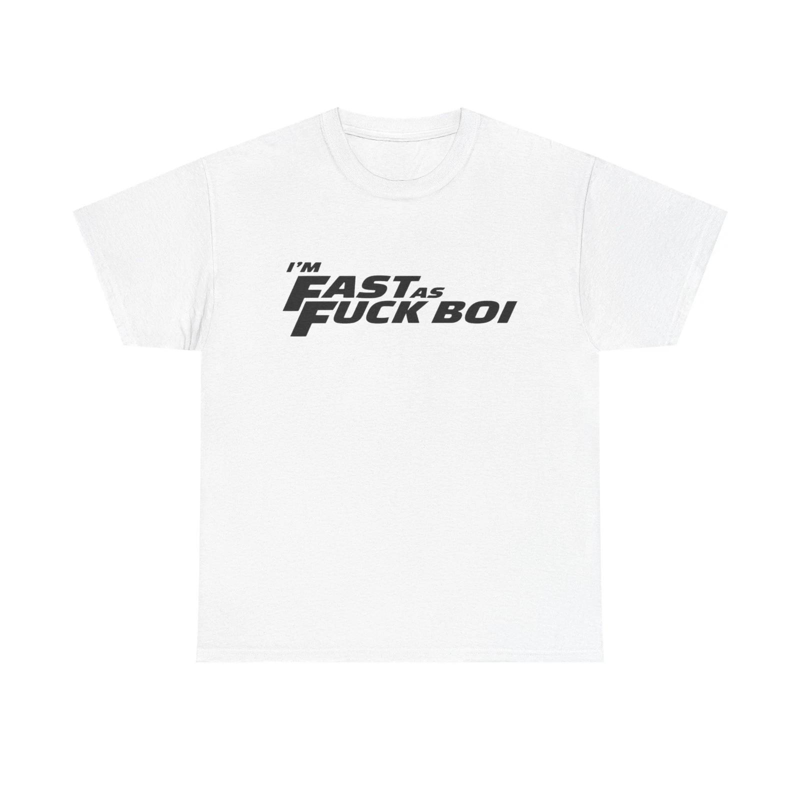 

Fast As Heck Furious Funny Graphic T-Shirt Gift NEW Unisex Heavy Cotton Tee S