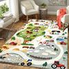 1 Alfombra de Aventura Vida en la Granja, Alfombra de Oficina Interior Exterior Felpudo, Antideslizante Suave, Sala de Estar, Regalo de Navidad Halloween. M928260