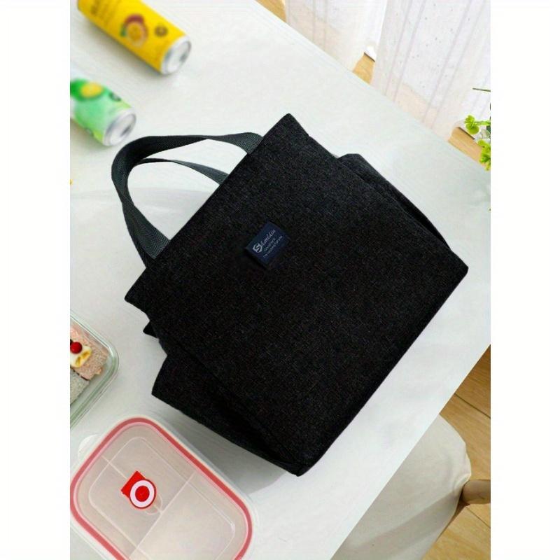 1pc Portable Lunch Bag, Reusable Leakproof Cute Lunch Bag, Lunch Tote Bag With Side Storage For Water Bottles, Reusable Insulated Lunch Box