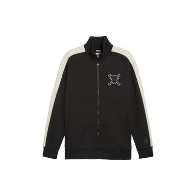 X One Piece Embroidered Logo Stand Collar Long Sleeve Jacket Men Jacket Black 624667-01