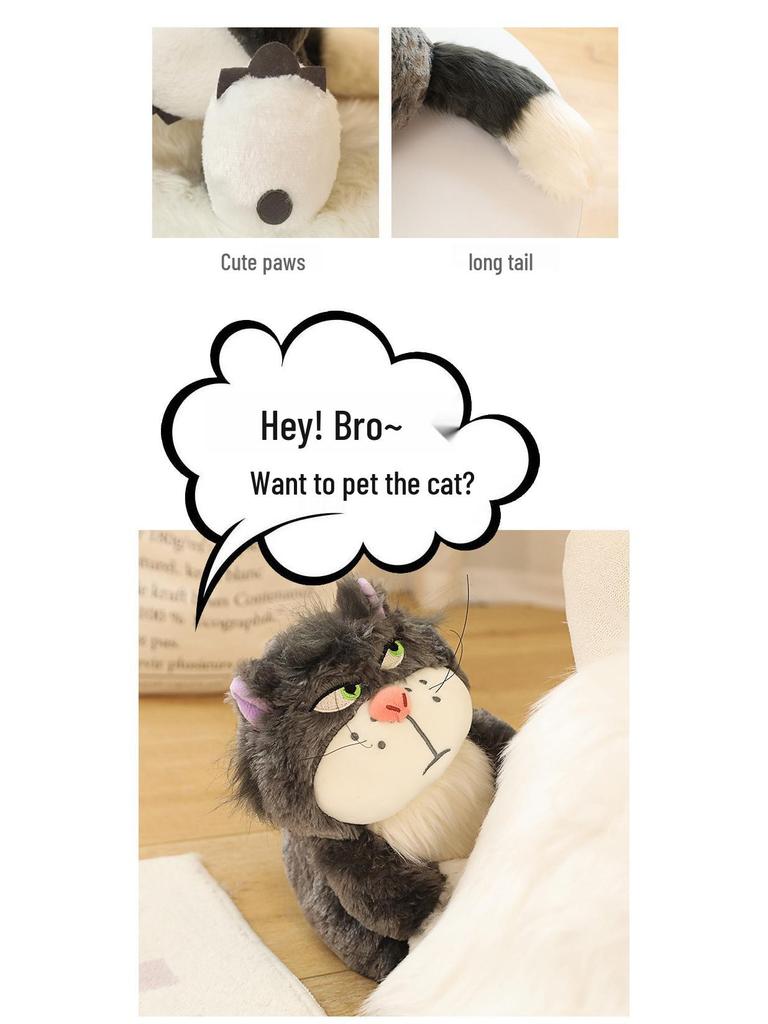 Lucifer Cat Plush Toy - Anime-Inspired Doll for Kids' Birthdays