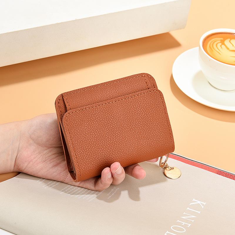 Korean Version of Women's Wallet, Short Fashion Handbag, Multi Card Slot Card Bag, Zipper Coin Purse
