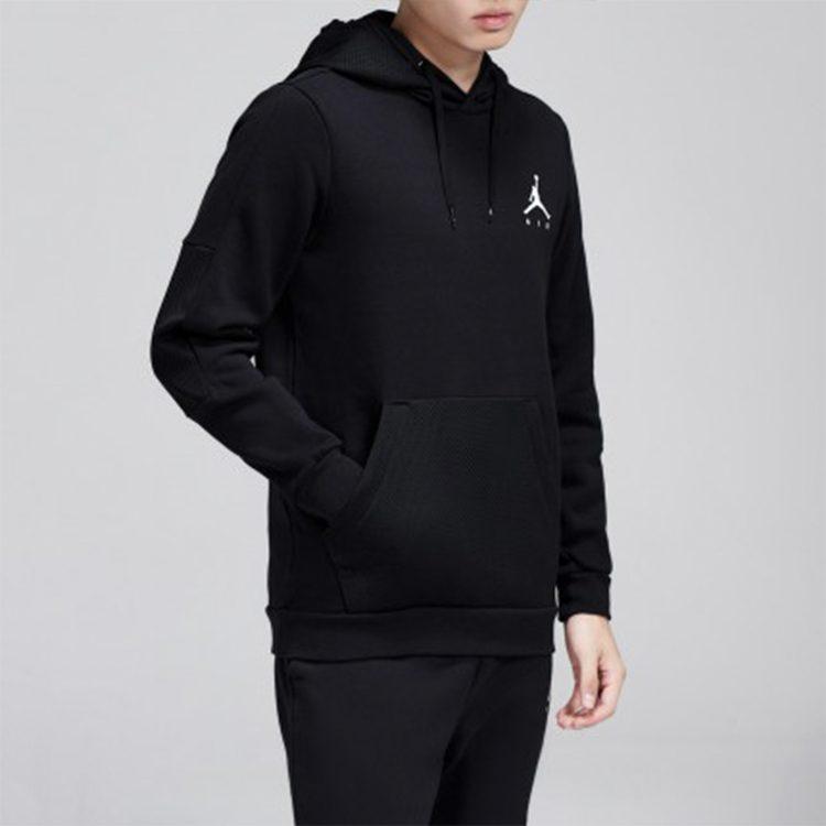 Jordan Sweatshirts Men's Black Hooded Moderate Regular 939987-010