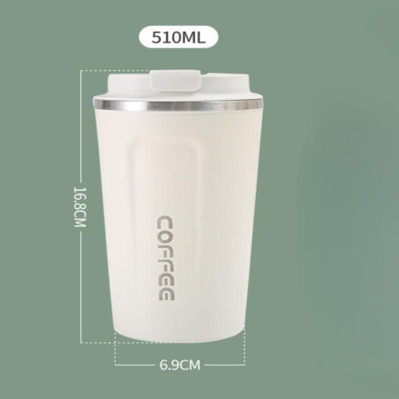 Stainless Steel Coffee Thermal Mug 510ML Portable Durable Tumbler Cup for Hot Cold Drinks Car Travel Use