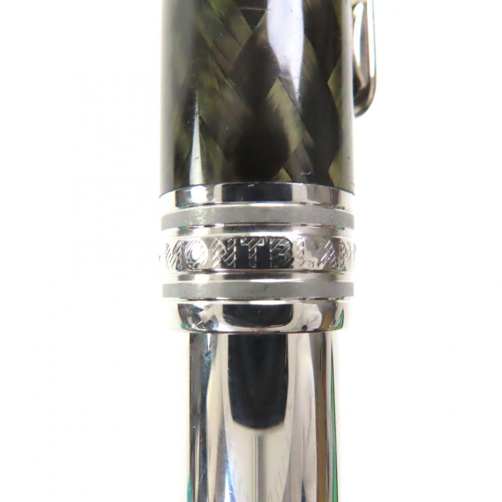 Great MONTBLANC Ballpoint pen Meisterstück Solitaire Carbon Steel Classic 163 Used