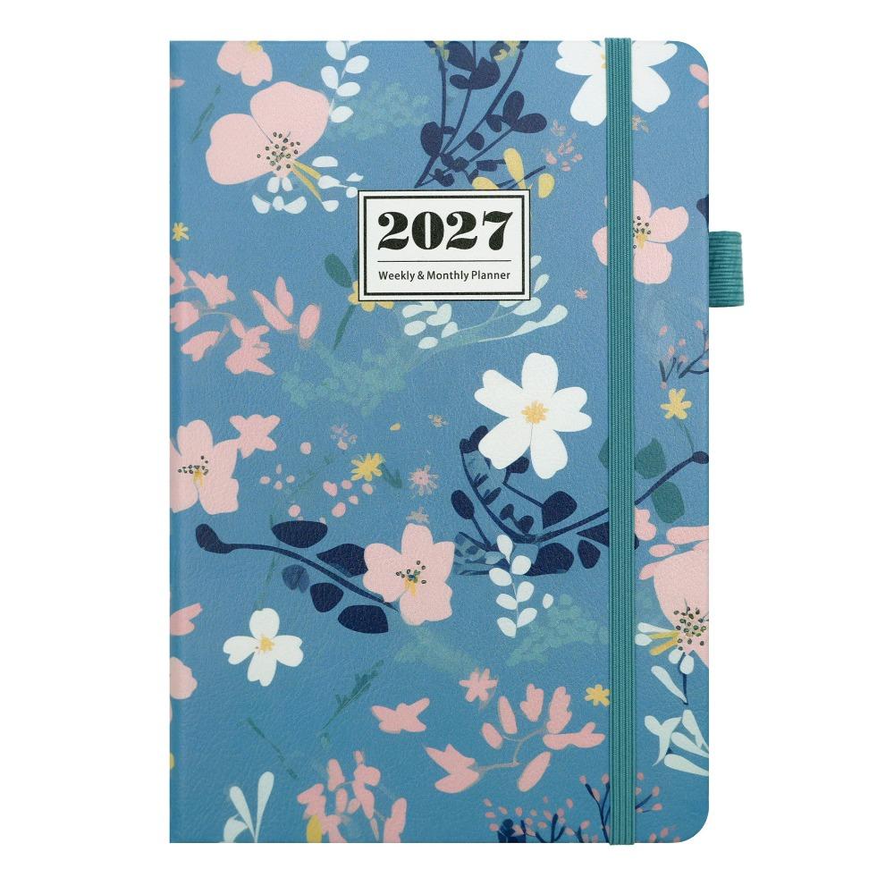 PU Leather Cover A5 Diary Weekly & Monthly Yearly Planner 2027 Planner  Home School Office