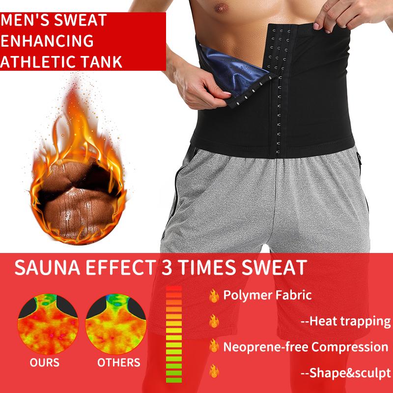 Mens Abdomen Reducer Sweat Slimming Trimmer Belt Fitness Corset Sauna Body Shaper Waist Trainer Belly Shapewear Slim Ultra Light