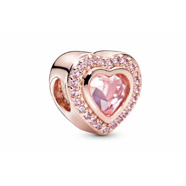 Pandora Shining Love Charm Pendant Women jewelry Pink 787608NPM Pink