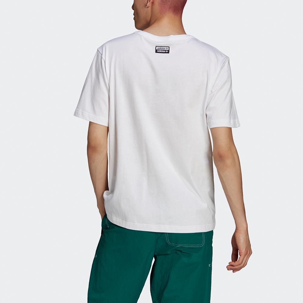 Adidas Originals Rateunion Tee Retro Cartoon Print Sports Short Sleeve Men Tops White GN3281