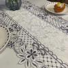 European Table Flag, Simple And Fashionable Style Table Cloth Embroidery Hollow Home Decoration Fringed Table Flag