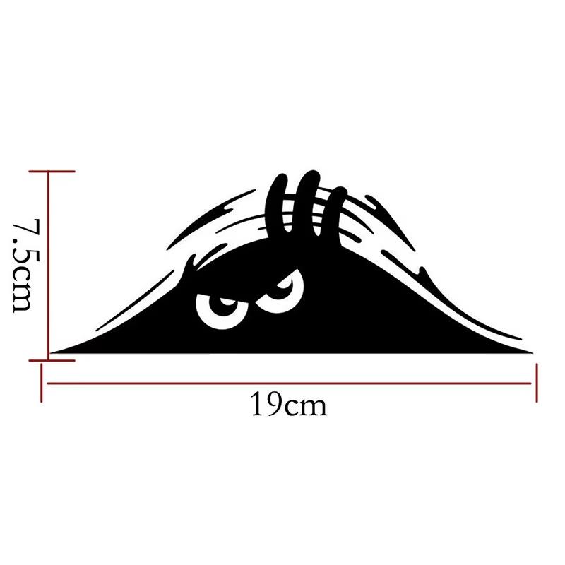 Peeking Monster Scary Eyes Car Sticker Peeking Elf Vinyl Decal Angry Peeping Devil Eyes Sticker for Car Motorcycle Decoration