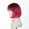 Fashion Personality Red Rose Bobo Head Short Hair Wig High Quality Synthetic Short Hair Wig Women's Wig