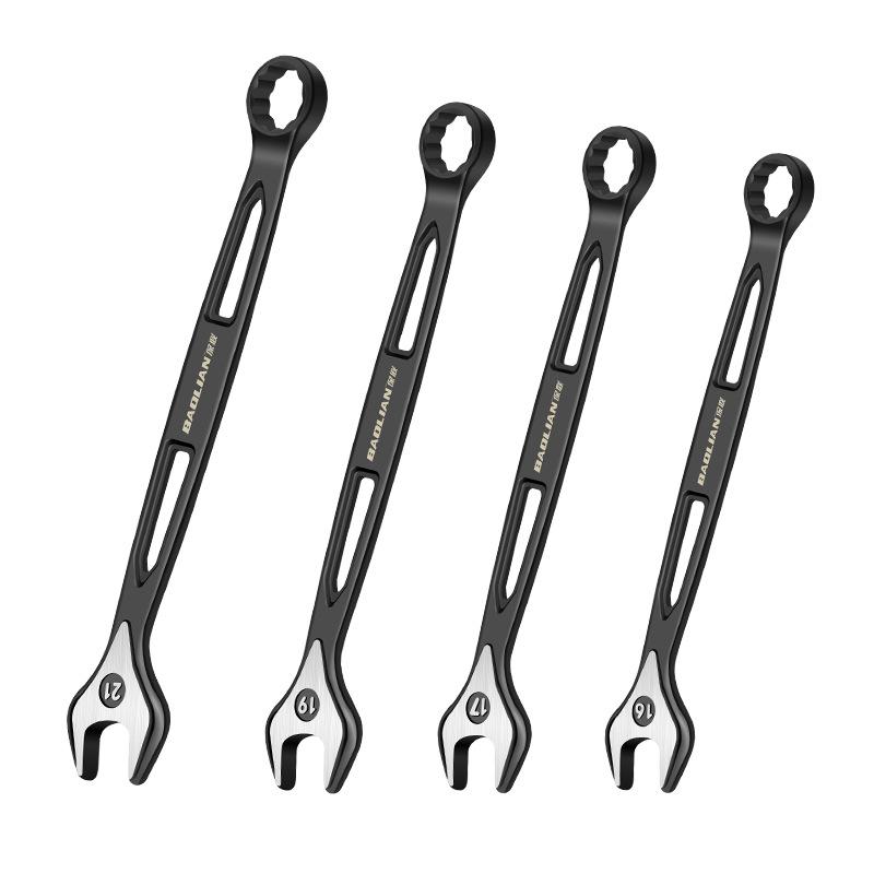 Durable Ratchet Wrench 8-32mm Plum Blossoms Open Combination Wrench Two-Way Double Fast Ratchet Wrench Auto Repair Tools