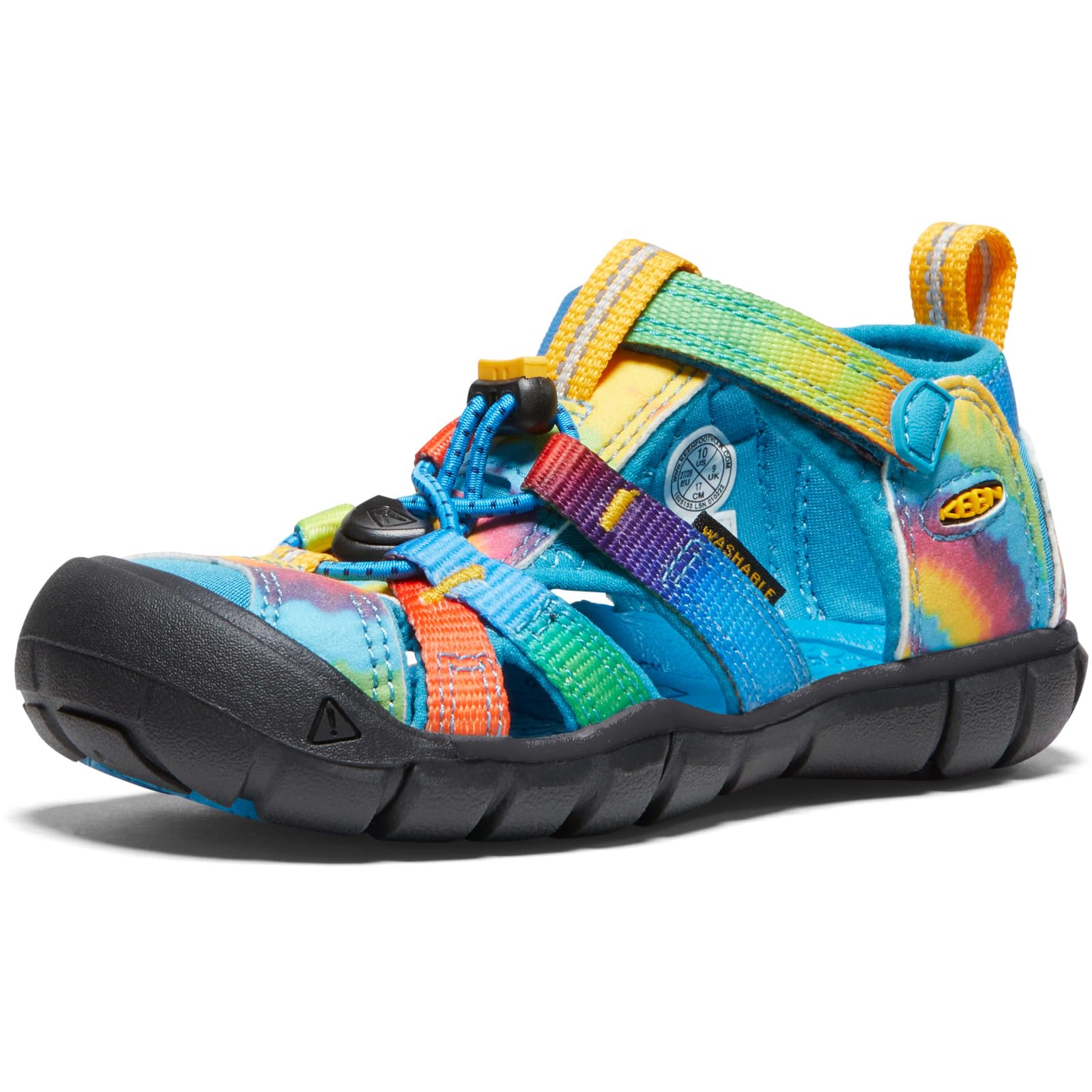 

KEEN Kids SEACAMP II CNX Sandals (Sizes 15.0-19.5cm) in Vivid Blue/Original Tie Dye, Size 17.0cm