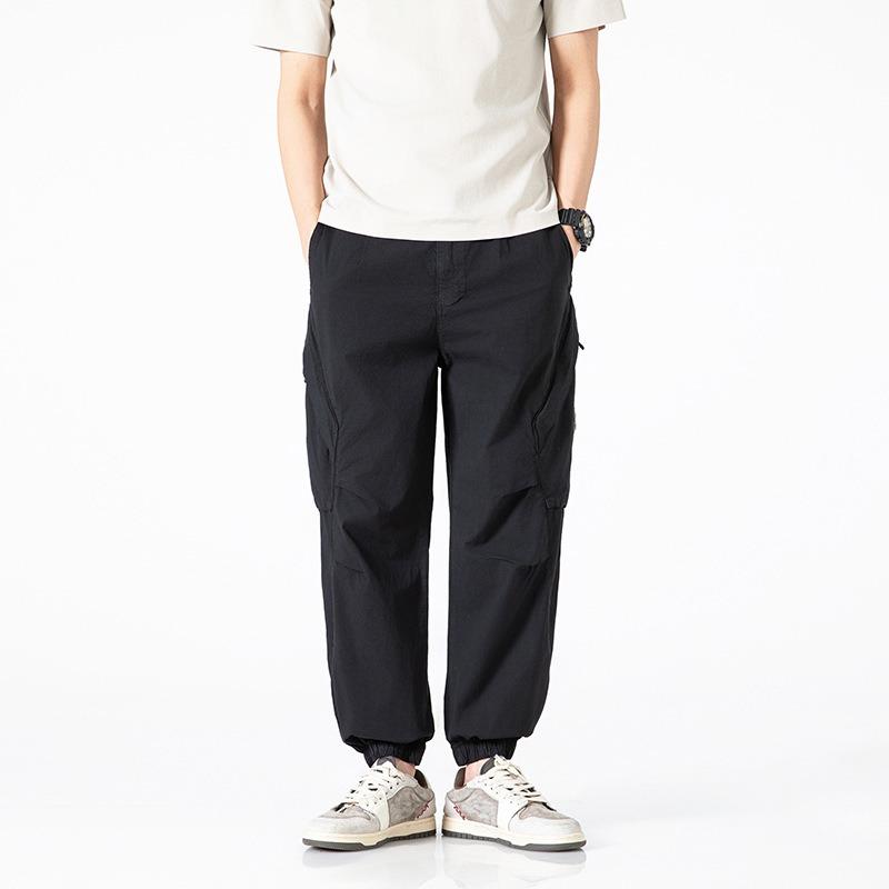 Men's Overalls Casual Loose Trousers High Street High-end Trendy Pants Men's High-end Retro Leggings