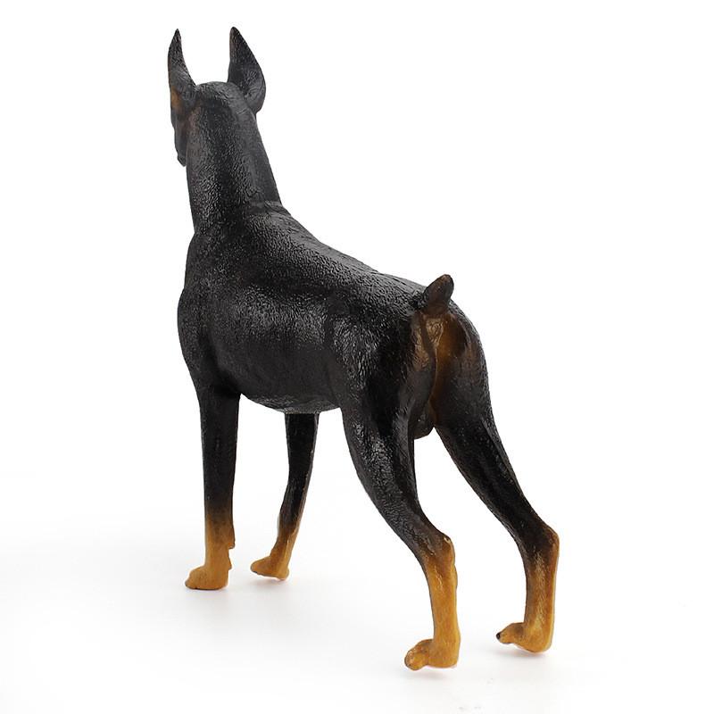 Pvc Toy Doberman Dog Model For Childrens Educational Farm And Animal Scene