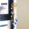 Wall Hanging Wind Chime Boho Style Crystal Suncatcher, Sun Catcher for Windows, Healing Decor Charming Gift Home, Crystals Prism Rainbow Maker Indoor