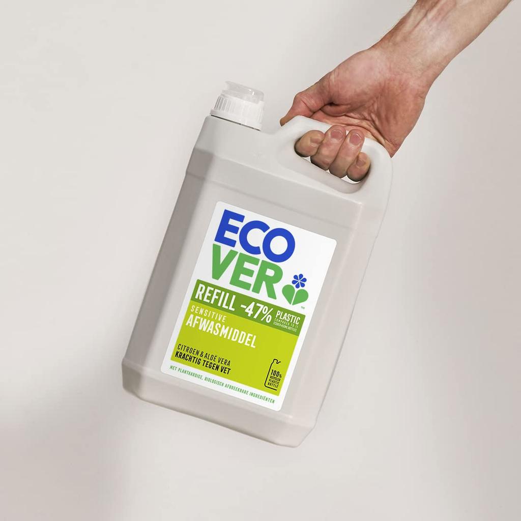 Dishwashing Detergent Capacity for Commercial Ecoveil Dish Soap Refill Lemon Scent 5000ml [Large Use]