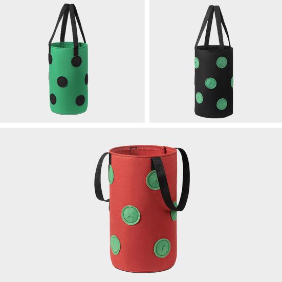 Pestovateľské vrecko Odolné veľkokapacitné netkané textílie Závesné vrecko na kvetináče na jahody do záhrady