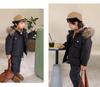 Ensemble chaud d'hiver style coréen pour enfants 2022: Salopette Deux-Pièces pour Garçons et Filles
