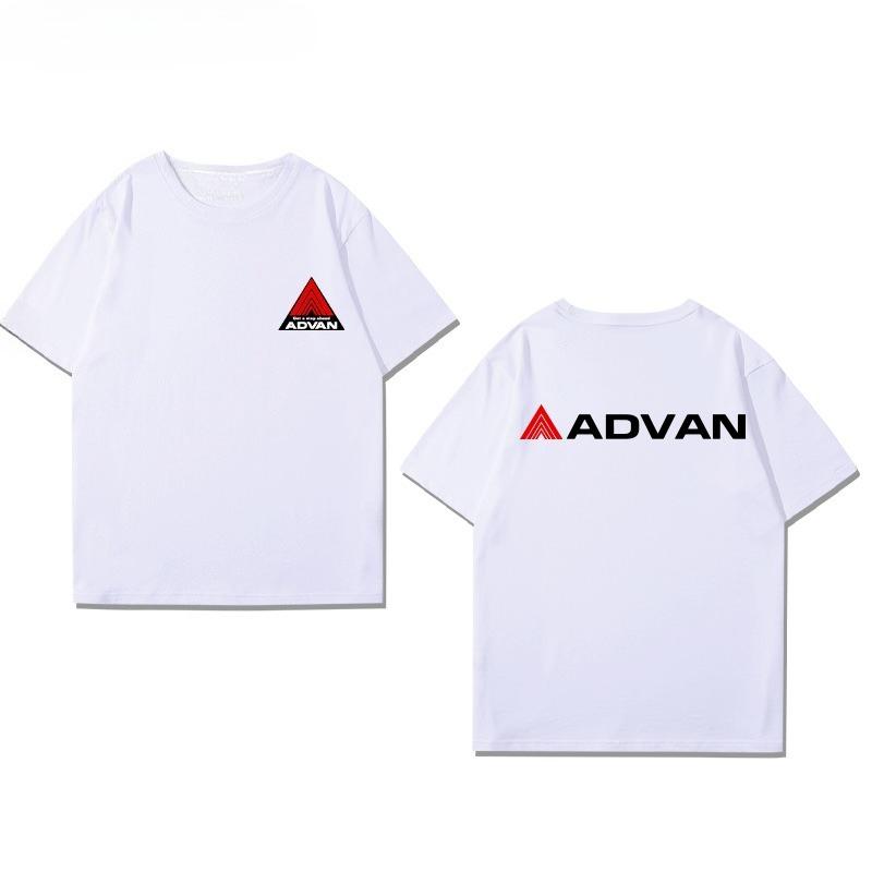 2025 Yokohama Advan GT Modified Wheel Hub Peripheral Short-sleeved Men's Summer Pure  Versatile Loose Casual T-shirt