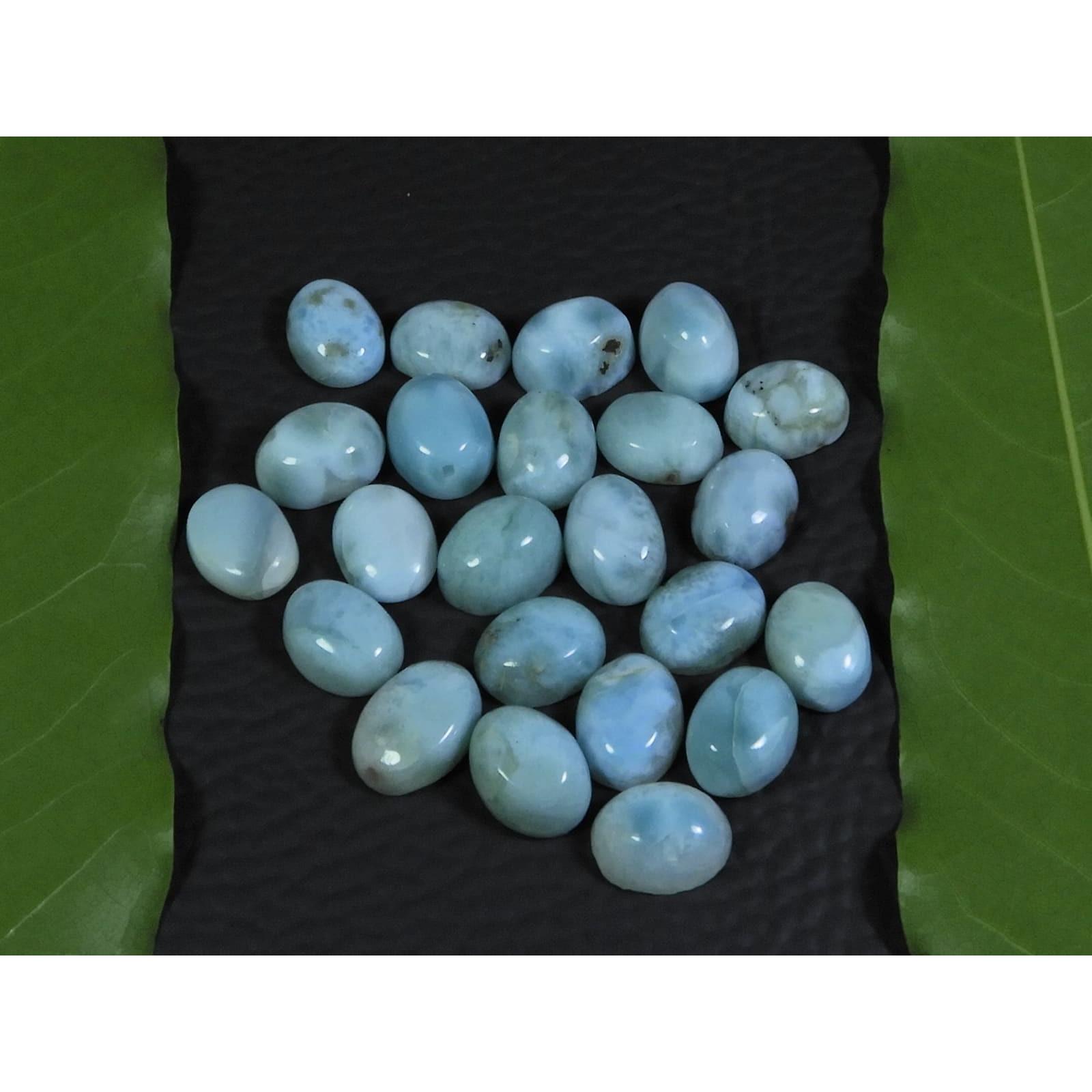 

7X9ММ Натуральный Ларимар Пектолит Овальный Кабошон Свободный Драгоценный Камень Лот 25 Шт 52 Карата A-410