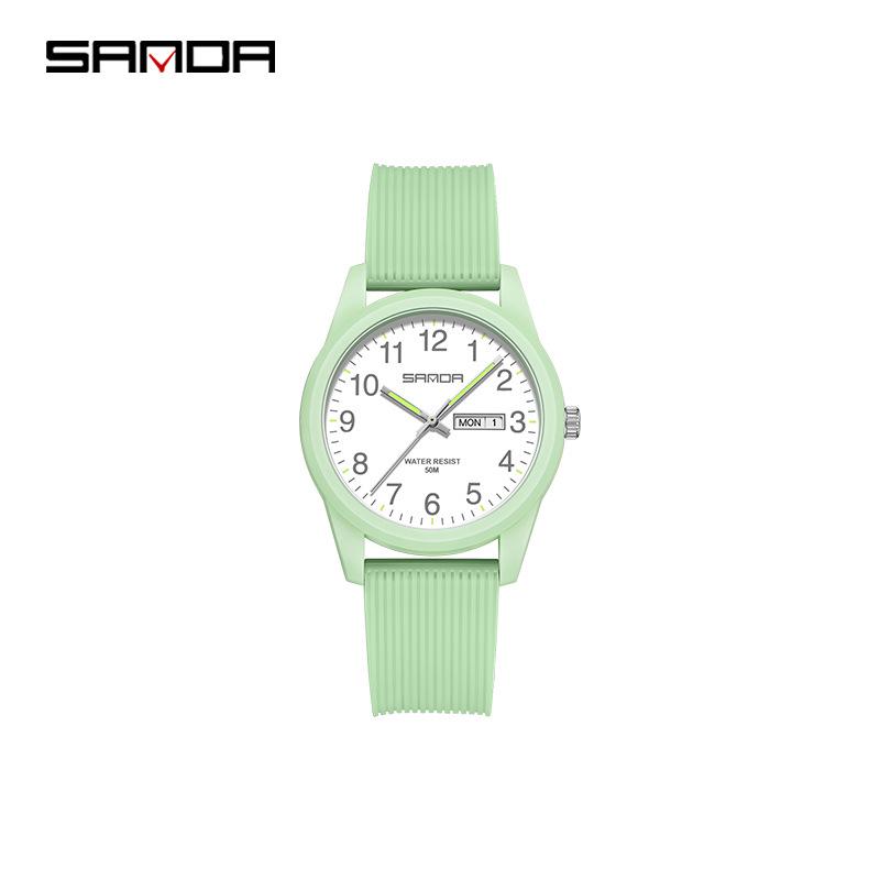 Sanda Creative Calendar Wristwatch for Students – Versatile Fashion Dial for Men & Women